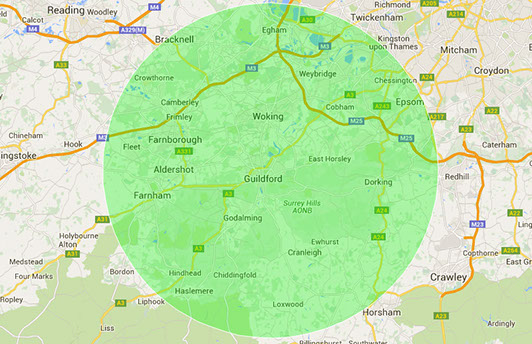 map of areas covered